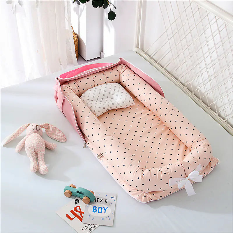 Portable Foldable Baby Bed in Cotton Material