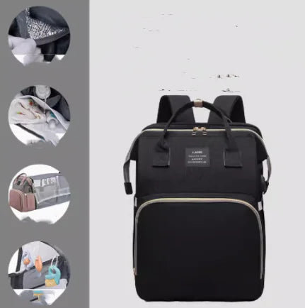 Large Capacity Multifunctional Folding Crib Backpack