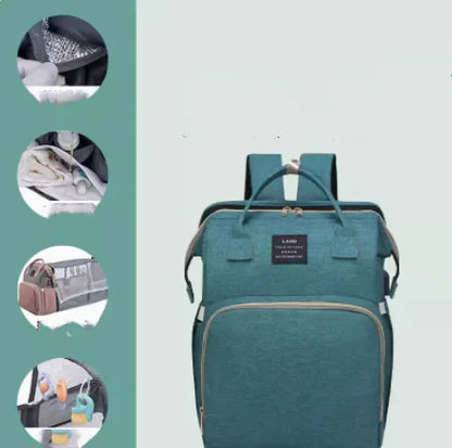 Large Capacity Multifunctional Folding Crib Backpack