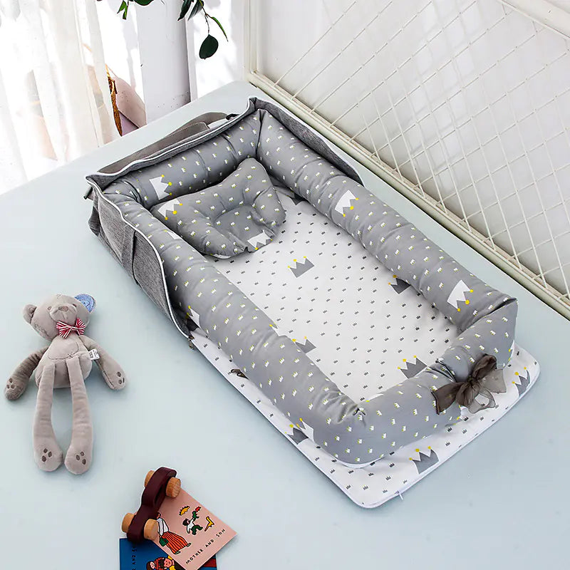 Portable Foldable Baby Bed in Cotton Material