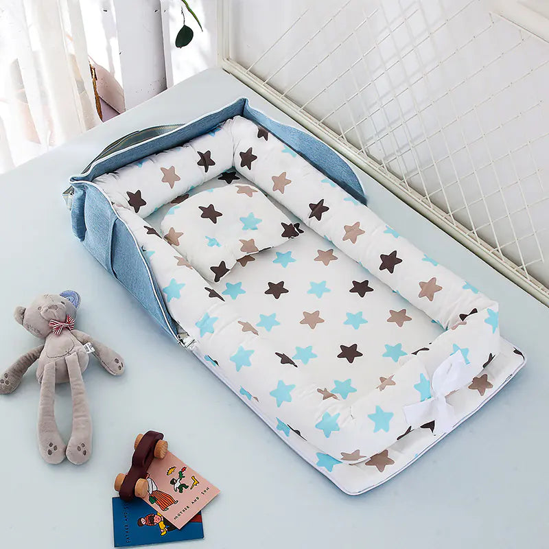 Portable Foldable Baby Bed in Cotton Material