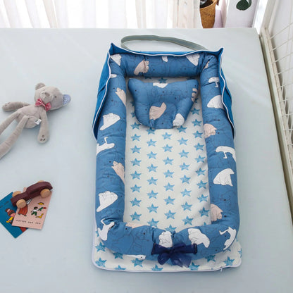 Portable Foldable Baby Bed in Cotton Material