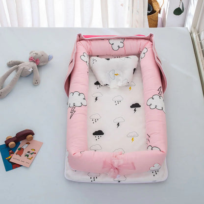 Portable Foldable Baby Bed in Cotton Material