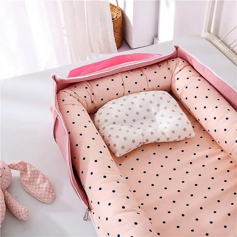 Portable Foldable Baby Bed in Cotton Material